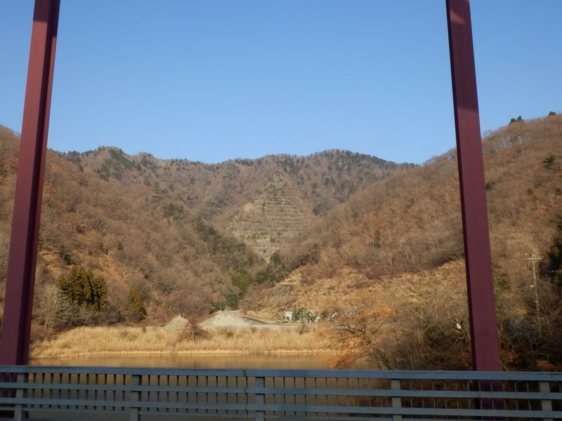 先ほど歩いた稜線