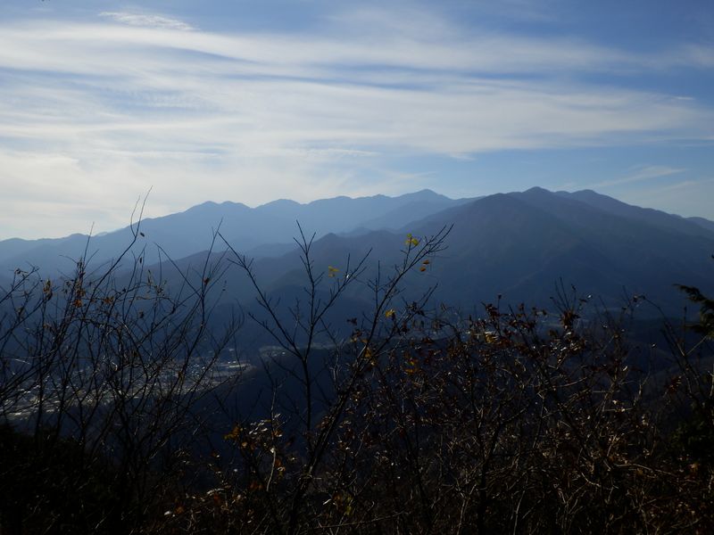 丹沢のパノラマ