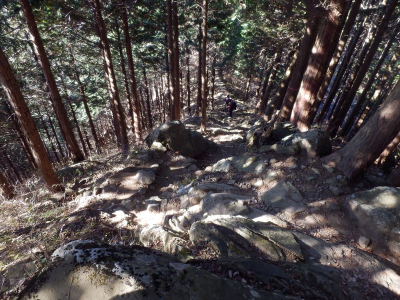 岩石は角が丸っこくなって