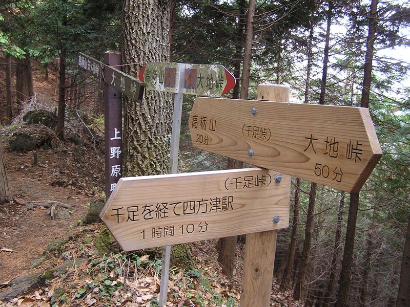 高柄山 -- ここから高柄山までピストン往復する