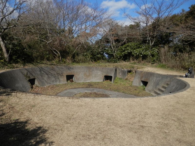 砲台山の砲台跡