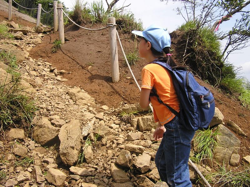 丹沢表尾根 -- ニノ塔への急傾斜