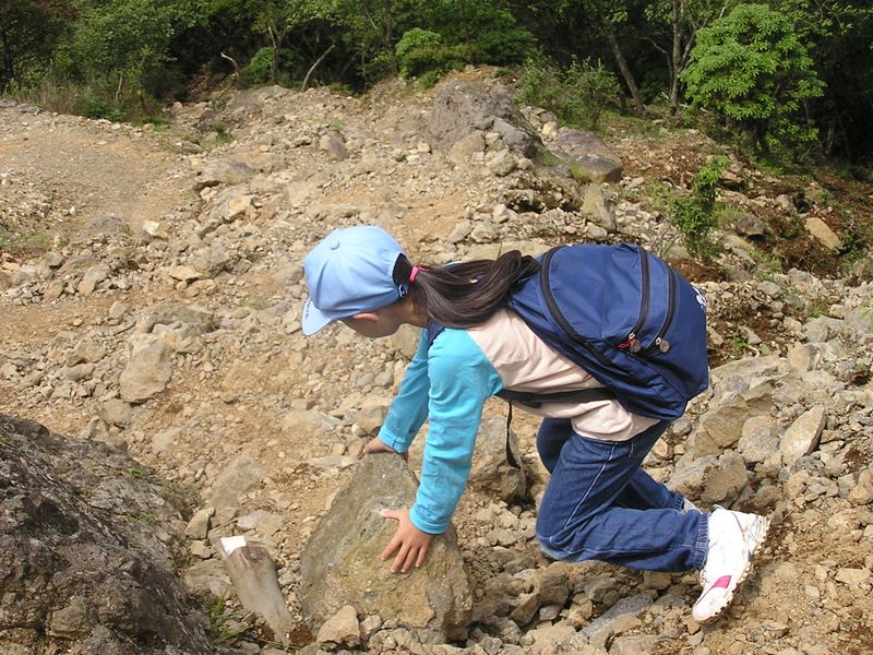 丹沢表尾根 -- 小さなガレ場