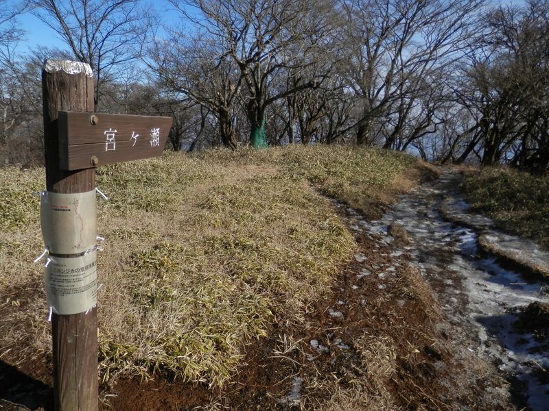 丹沢三峰経由、宮ヶ瀬に続く道