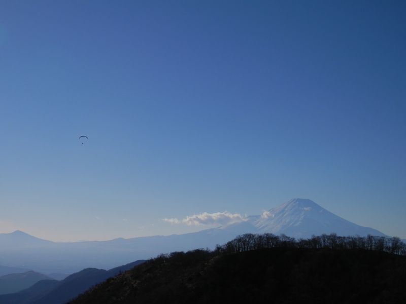 西に飛んでいったパラグライダー