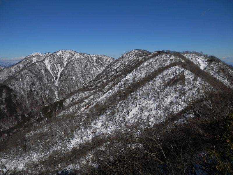 蛭ヶ岳、不動ノ峰、丹沢山、竜ヶ馬場、日高