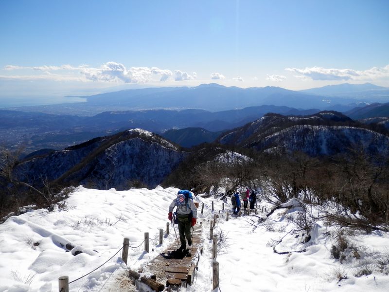 塔ノ岳より、大倉尾根に向かう