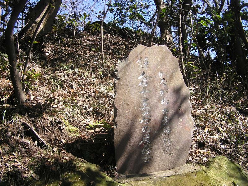 天園 -- 上の黒いところが十王岩