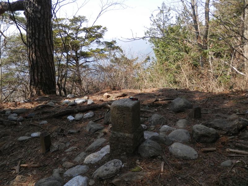 鋸尾根上の三角点
