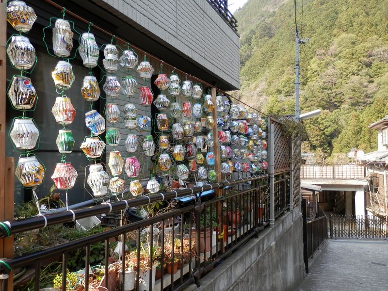 もえぎの湯に向かう道で