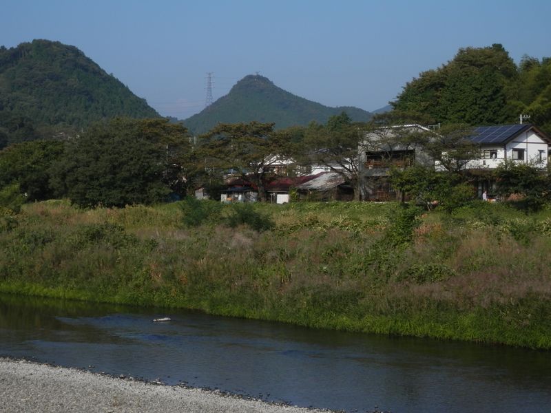 城山が見えてきた