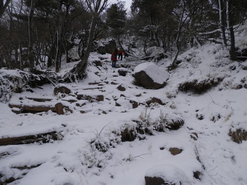 萱場平から花立に向かって登る