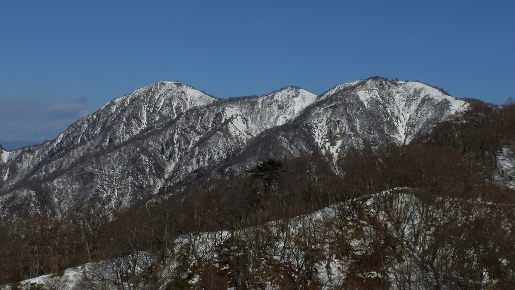蛭ヶ岳、棚沢ノ頭、不動ノ峰
