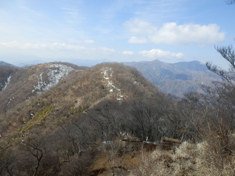 同角ノ頭と檜洞丸