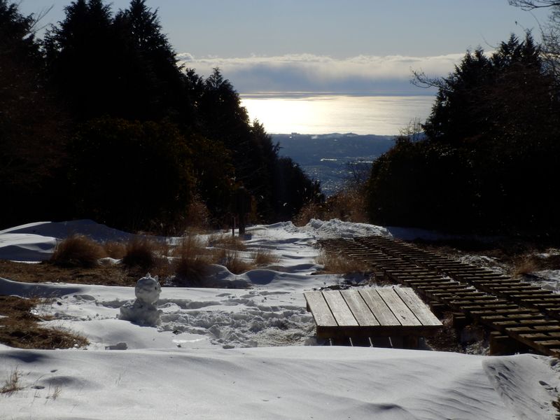 萱場平より望む、相模湾