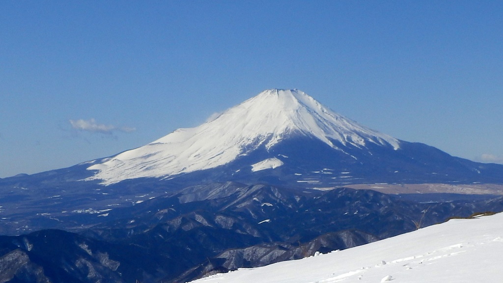富士山にズームイン