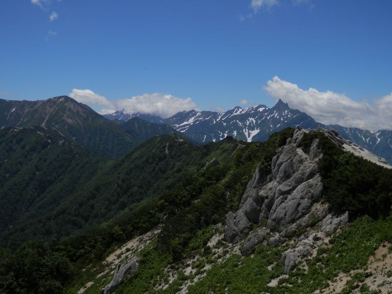 大天井岳と槍ヶ岳