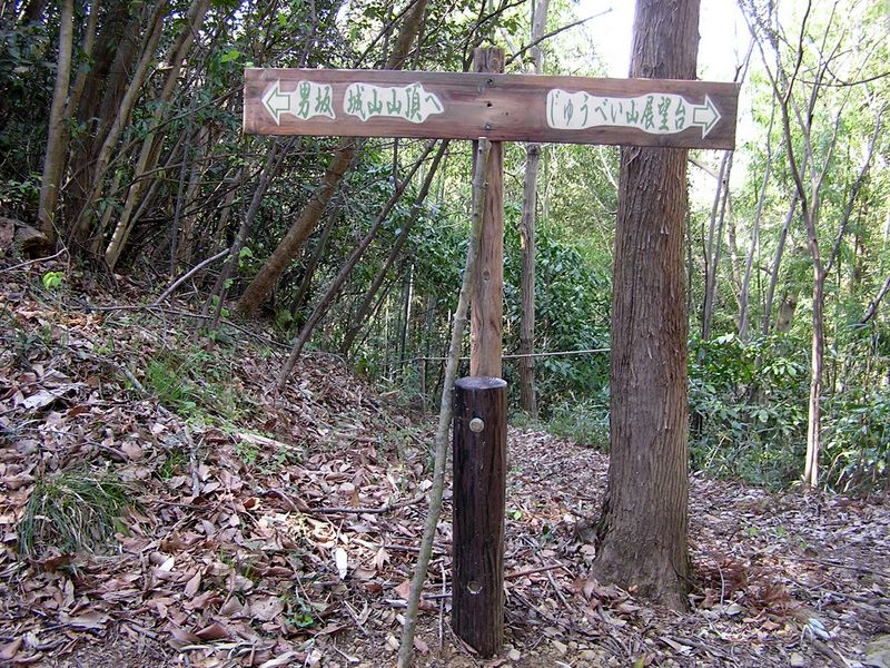 城山と津久井湖 -- 尾根道に至る