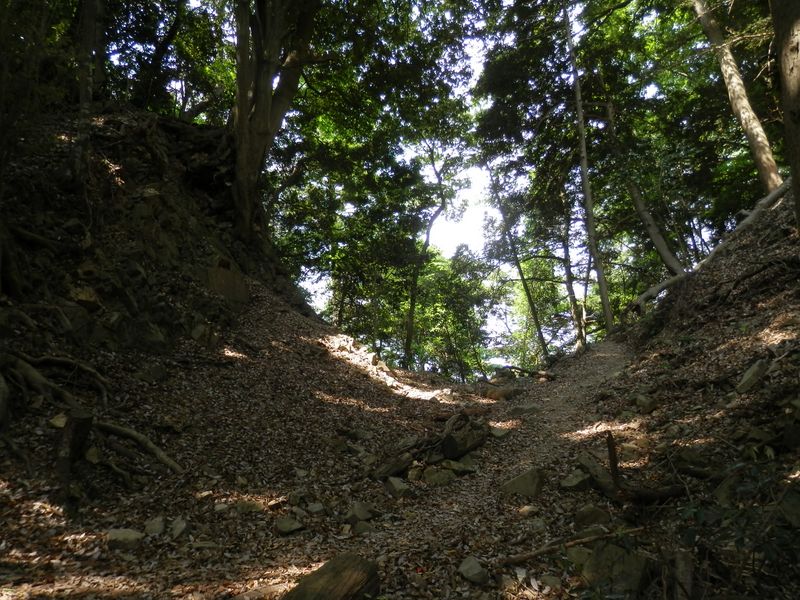 城の防御に使われたＵ字谷