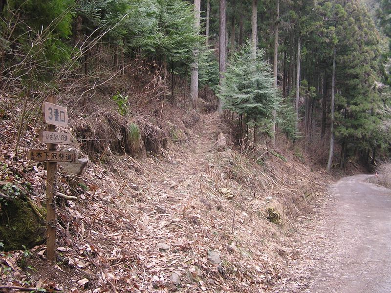 裏高尾 -- いざないの道を右に分ける