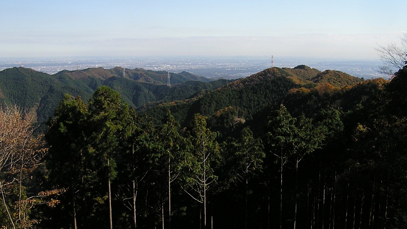 紅葉の戸倉三山縦走コース