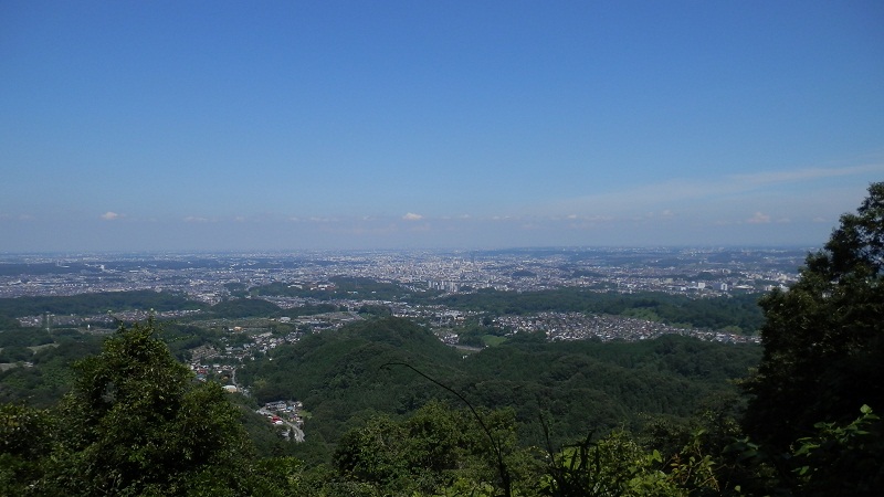 八王子市街地のパノラマ