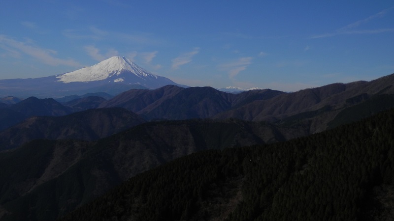 二ノ塔尾根の展望