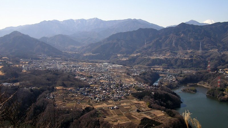 南高尾山稜のパノラマ