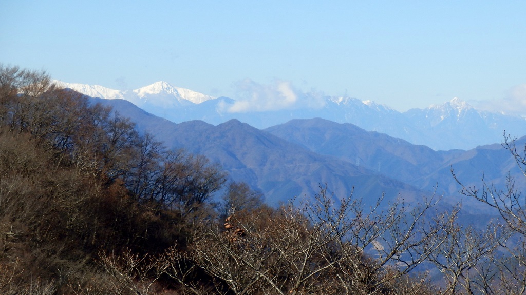 間ノ岳から甲斐駒ケ岳まで