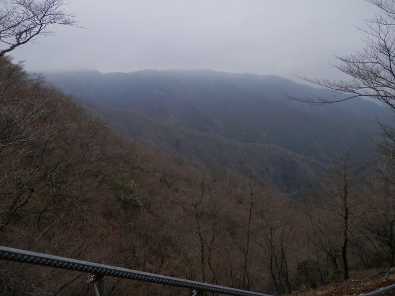 ヨモギ尾根より、長尾尾根を望む