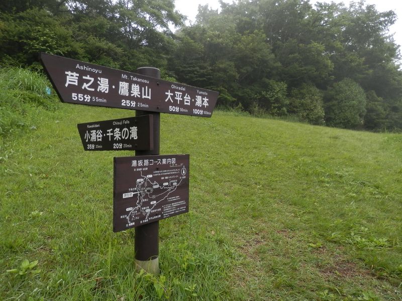湯坂路 -- 浅間山に到着