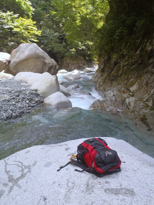 リュックだけ記念撮影